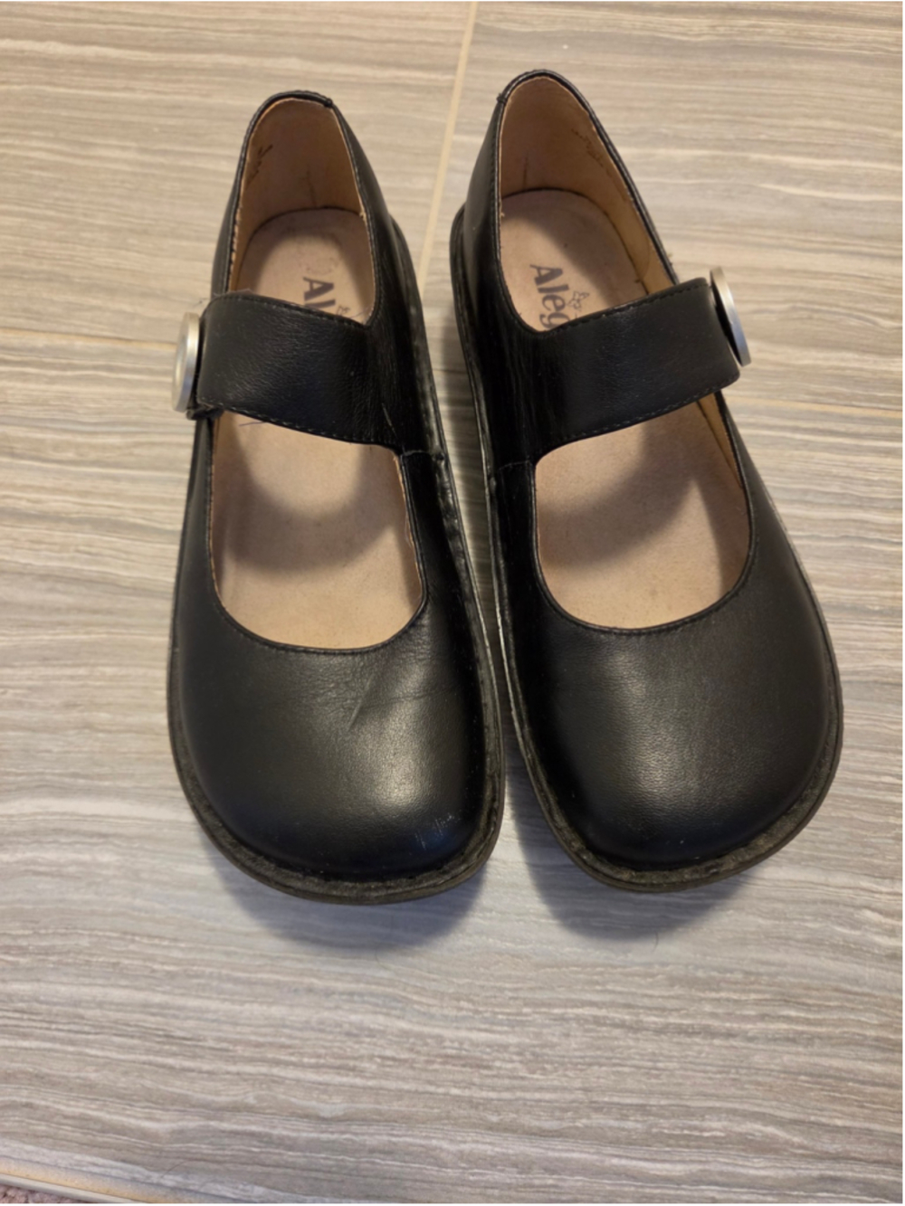Women's Alegria Black Mary Jane Flats